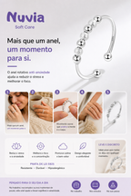 Anel Anti-Ansiedade em Prata S925 – Elegância, Calma e Equilíbrio