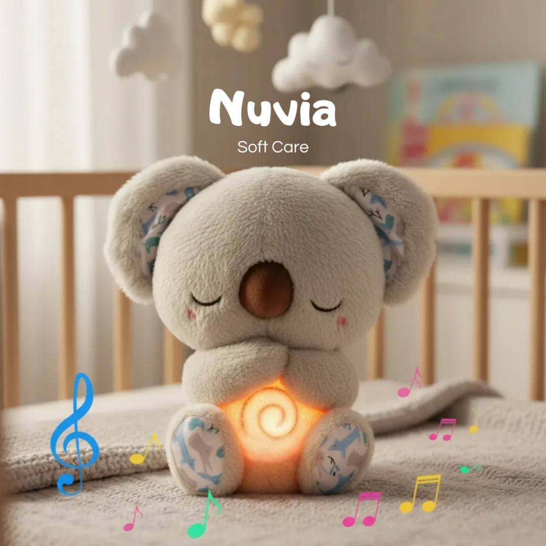 Koala Breathing Plush with Soft Light, Music & Relaxation Modes