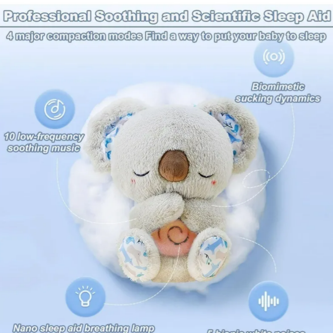 Koala Breathing Plush with Soft Light, Music & Relaxation Modes
