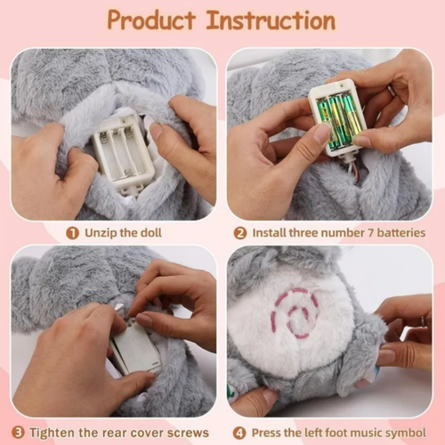 Koala Breathing Plush with Soft Light, Music & Relaxation Modes