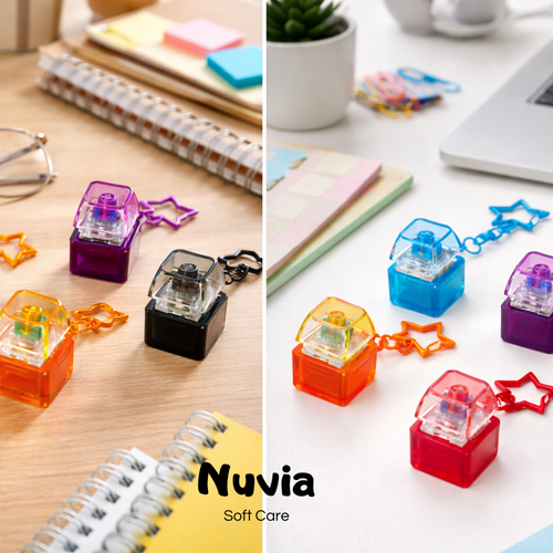 Mechanical Click Fidget Keychain for Stress Relief & Mental Focus