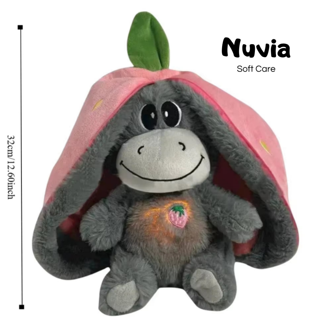Peluche de Animais que Respira com Música, Luz e Movimento Rítmico Relaxante